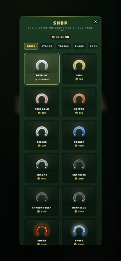 Cosmetics shop with horseshoe skins